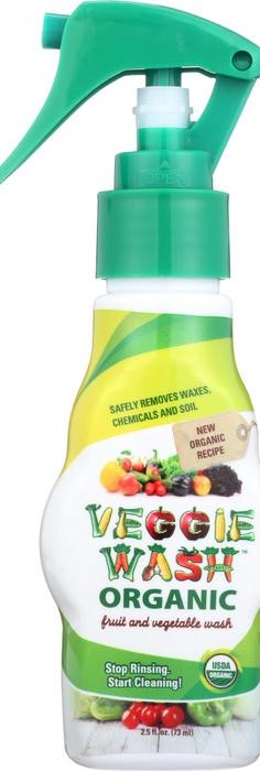 Organic Veggie Wash with Pump Spray 2.5 oz