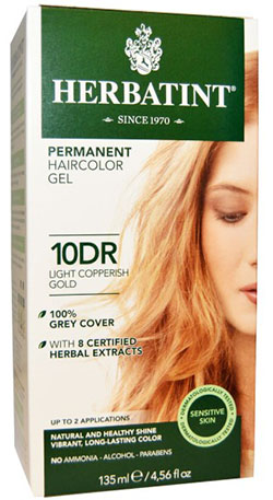 植物染髮劑淺銅金色 (10DR)  4 盎司