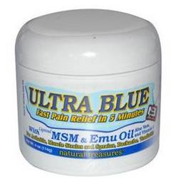 ULTRA BLUE W/MSM & EMU OIL 4 OZ