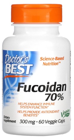 Best Fucoidan 70% Enhances Immune System Function. 60 Veggie Caps 