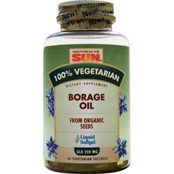 100% VEGETARIAN BORAGE OIL SOFTGEL 60 CT