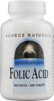 FOLIC ACID 800 MCG 500 TABS