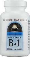 B-1 HIGH POTENCY 500MG W/MAG 100 TABS