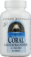 CORAL CALCIUM/MAGNESIUM 2:1 RATIO 45 TABS
