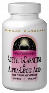 ACETYL L-CARNITINE & ALPHA-LIPOIC ACID 650MG 60 TABS