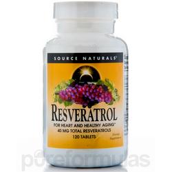 RESVERATROL 40MG 8% STANDARDIZED EXTRACT 120 TABLET