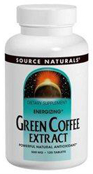 增加體能綠咖啡豆萃取500 毫克120 錠