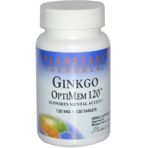 GINKGO OPTIMEM 12 STD 24% FLAVONE GLYCOSIDES 6% TERPENE LACTONES 120MG 120 TABLET