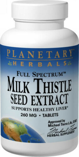 Milk Thistle Seed Extract, Full Spectrum 260 mg 120 tablet