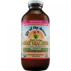 ALOE VERA JUICE WHOLE LEAF PRESERVATIVE FREE 16 OZ