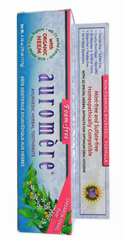 Ayurvedic Toothpaste Non-Foaming SLS Free 4.16 ounce