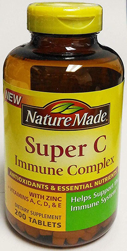 SUPER C IMMUNE COMPLEX WITH ZINC A, C,D & E 200 TABS