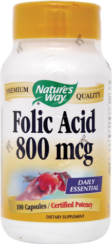 FOLIC ACID 800 MCG 100 CAPS