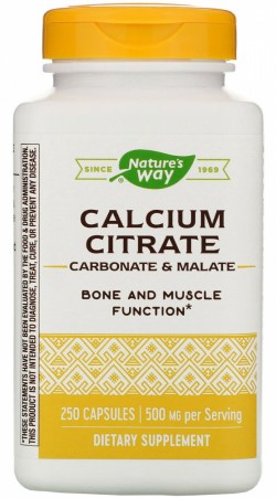 CALCIUM CITRATE 250MG 250 CAPS