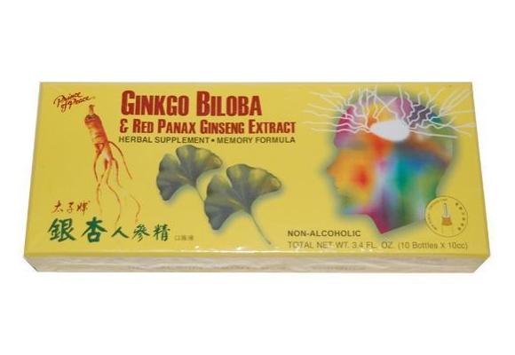 GINKGO BILOBA & RED PANAX GINSENG EXTRACT 10 VIAL