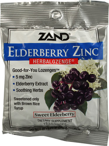 HERBALOZENGE ELDERBERRY ZINC 15 LOZ