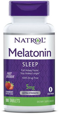 MELATONIN 5MG FAST DISSOLVE STAWBERRY 90 TAB