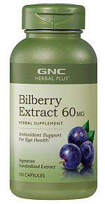 HERBAL PLUS BILBERRY 60MG 100 CAPSULES 