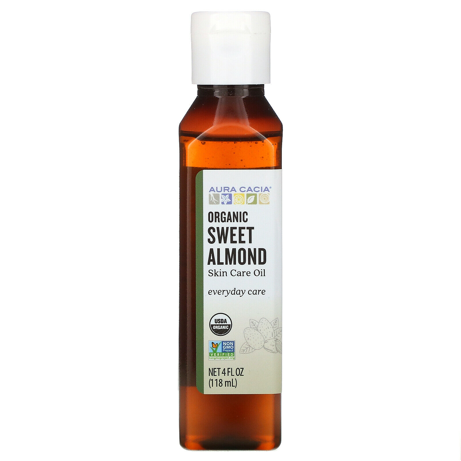 Organics Skin Care Oil Sweet Almond 4 ounce