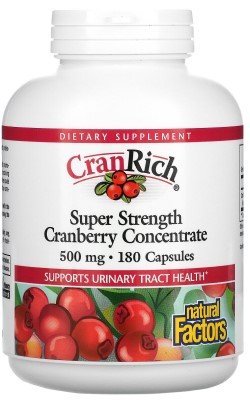 CRANRICH - SUPER STRENGTH CRANBERRY CONCENTRATE (500MG) 180 CAPS