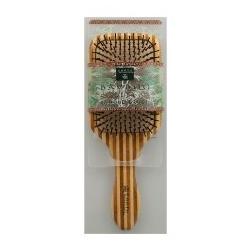 LARGE NYLON BRISTLE BAMBOO HAIR BRUSH 1 UNIT