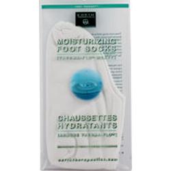 MOISTURIZING FOOT SOCKS SOLID COLOR-WHITE 1 PAIR