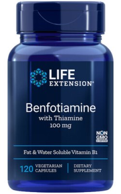 BENFOTIAMINE WITH THIAMINE 120 VEGETARIAN CAPS 