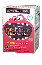 PROBIOTIC KIDCHEWABLES NATURAL STRAWBERRY VANILLA FLAVOR 30 CHEWABLE