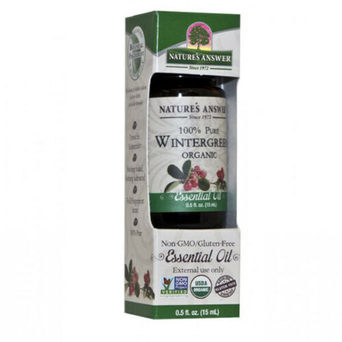 ORGANIC WINTERGREEN ESSENTIAL OIL 0.5 OZ