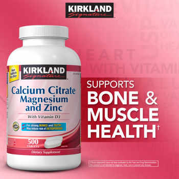 Signature Calcium Citrate 500 mg 500 Tablets 