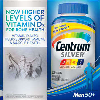 SILVER MULTIVITAMIN FOR MEN 250 +25 TB