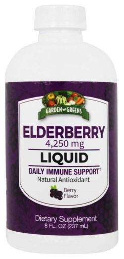 ELDERBERRY LIQUID W/ ZINC & VITAMIN C 8 OUNCE