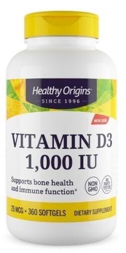 VITAMIN D3 1,000 IU (LANOLIN) 360 SOFTGEL