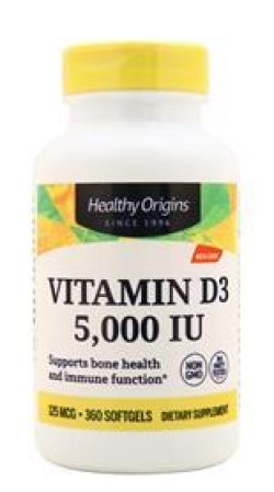 VITAMIN D3 5,000 IU (LANOLIN) 120 SOFTGEL