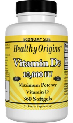 VITAMIN D3 10,000 IU (LANOLIN) 360 SOFTGEL