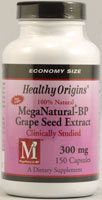 MEGA NATURAL BP-GRAPE SEED EXTRACT 300MG 150 CAP