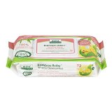 BAMBOO BABY WIPES SENSITIVE 72 CT