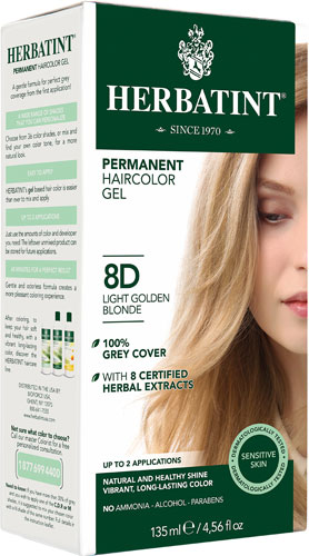 HERBATINT HAIR COLOR 8D LIGHT GOLDEN BLOND KIT 4.5OZ