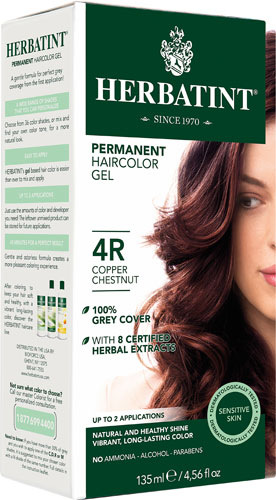 HERBATINT HAIR COLOR 4R COPPER CHESNUT KIT 4.5OZ