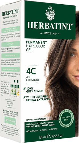 HAIR COLOR 4C ASH CHESTNT KIT 4.5OZ