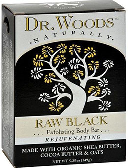 BAR SOAP EXFOLIATING BLACK 5.25 OUNCE
