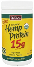 ORGANIC HEMP PROTEIN 15G (JAR) 16 OZ