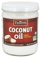 ORGANIC EXTRA-VIRGIN COCONUT OIL (GLASS JAR) 15 OZ