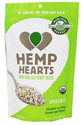 HEMP HEARTS ORGANIC (RAW SHELLED) 7 OZ