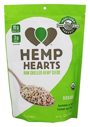 HEMP HEARTS ORGANIC (RAW SHELLED) 12 OZ