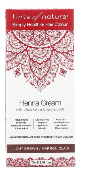 HENNA CREAM LIGHT BROWN 2.46 OUNCE