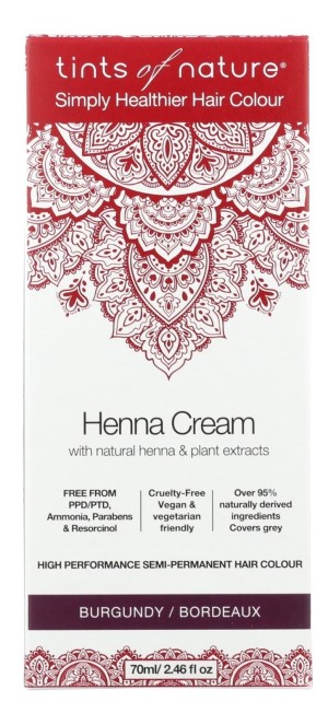 HENNA CREAM BURGUNDY 2.46 OUNCE