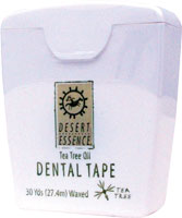 TEA TREE OIL WAXED DENTAL FLOSS TAPE 30 YARD