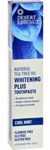 TOOTHPASTE WHITENING PLUS NATURAL TEA TREE OIL 6.25 OZ