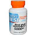 BEST VITAMIN D3 5000IU 180 S/G 